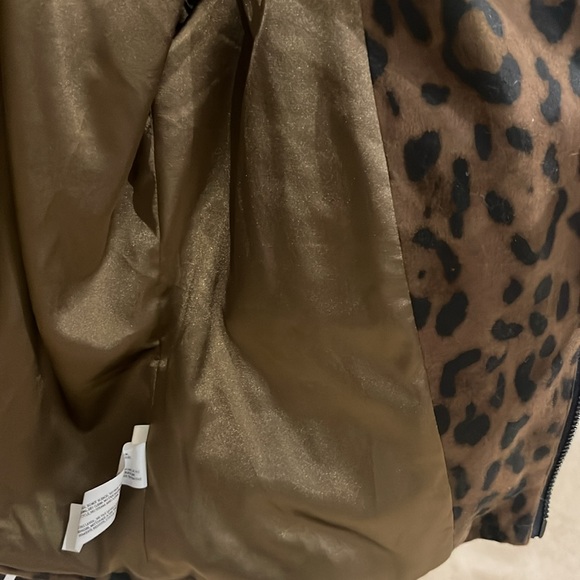 CAPULET Leopard print moto jacket. Size Small - Picture 9 of 11